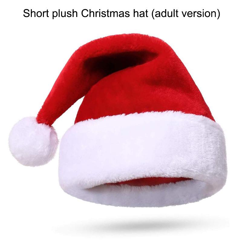 Рождественская плюшевая шапка Санта Оригинальная шапка Детский рождественский аксессуар для одежды Декор для переодевания Реквизит для Санта-Клауса Подарок Принадлежности для вечеринки