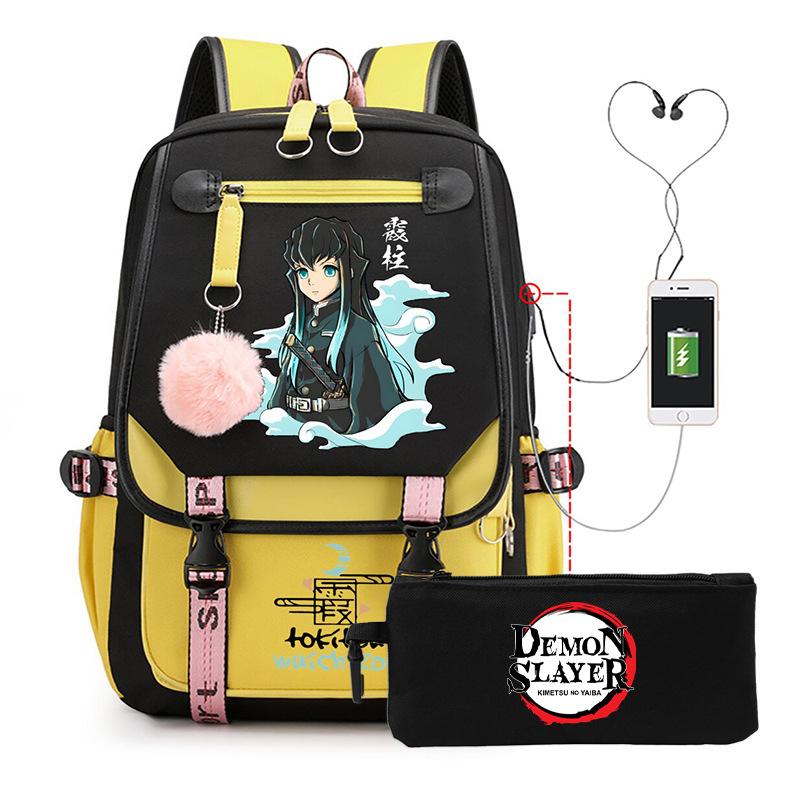 Школьный рюкзак в стиле аниме «Токито Муичиро» (набор периферийных устройств) — пенал для учеников.