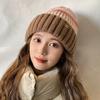 New Wool Hat for Students In Autumn and Winter Warm Cold Hats Fashionable and Versatile Knitted Ear Protection Head Hat for Women Thickened Cold Hat