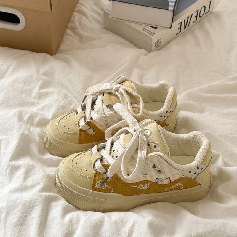 Niche Original Versatile Casual High-value Summer New Cat Head Canvas Shoes Sports Board Shoes