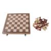 Folding Travel Chess Board Game Portable Magnetic Educational 2 In 1 Checkers Board Game Set