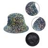 Для шляпы-ведра с пайетками Dazzle Color, многоцветной, подходящей ко всему, шляпы-ведра с широкими полями, крутой летней дышащей рыбацкой кепки, унисекс