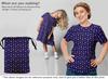 oneOone Ткань Cotton Flex темно-синего цвета с цветочным принтом икатом, швейный материал, принт, ткань по ярдам 40 дюймов