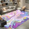 Ink Splashed Gold Oil Painting Abstract Carpets Living Room Decor Home Bedroom Rug Washable Without Fading Large Area Floor Mat