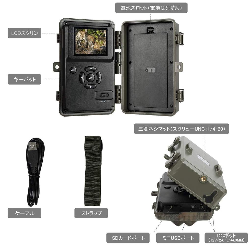 Blazevideo Trail 2 Pieces 1296P Motion Security Wildlife Surveillance Night Vision Shooting 48 Million IP66 PIR Invisible At Equipped with Infrared