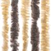 Fly Screen Curtain Dark Brown and Beige 90 x 200 cm Chenille