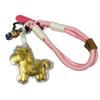 999 Pure Gold 20mg Cartoon Horse Phone Chain & Keychain - Adorable Bag Charm Gift