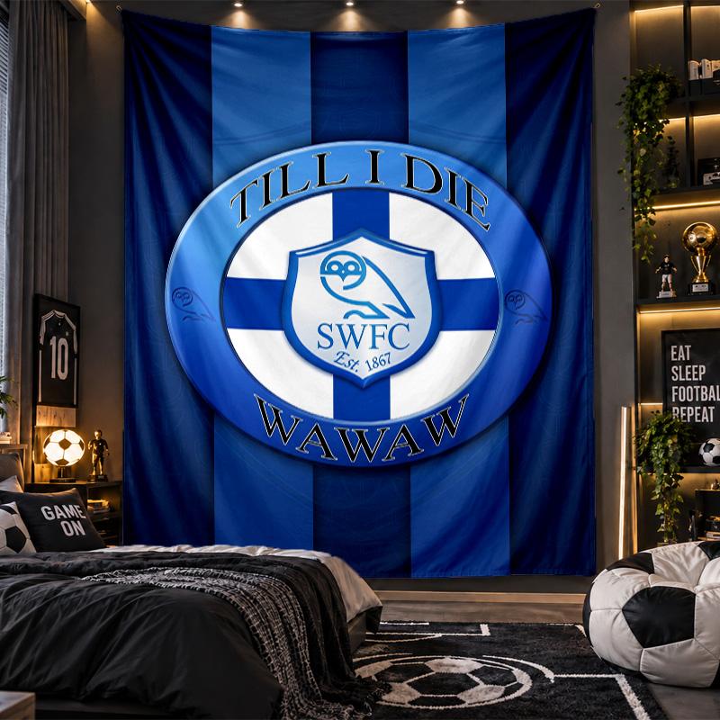 Wall Hanging Tapestry Sheffield Wednesday Print Cloth for Living Room Bedroom Home Decor