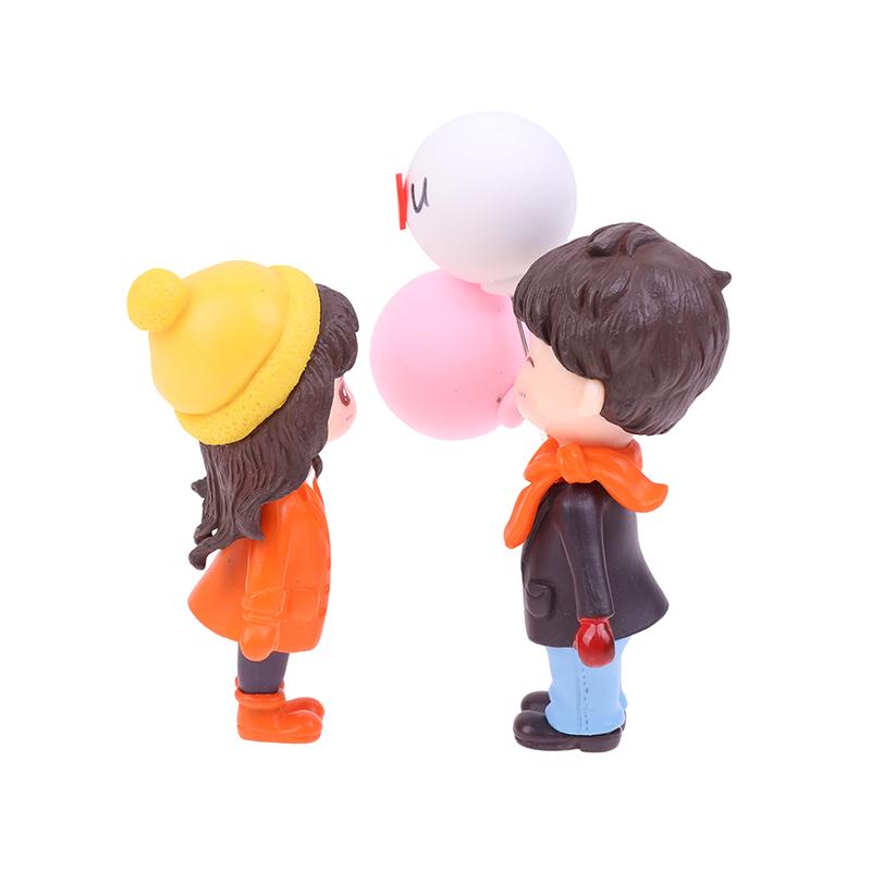 Аниме пары для украшения автомобиля модель милый поцелуй воздушный шар фигурка украшение салона автомобиля приборная панель аксессуары девушка подарок