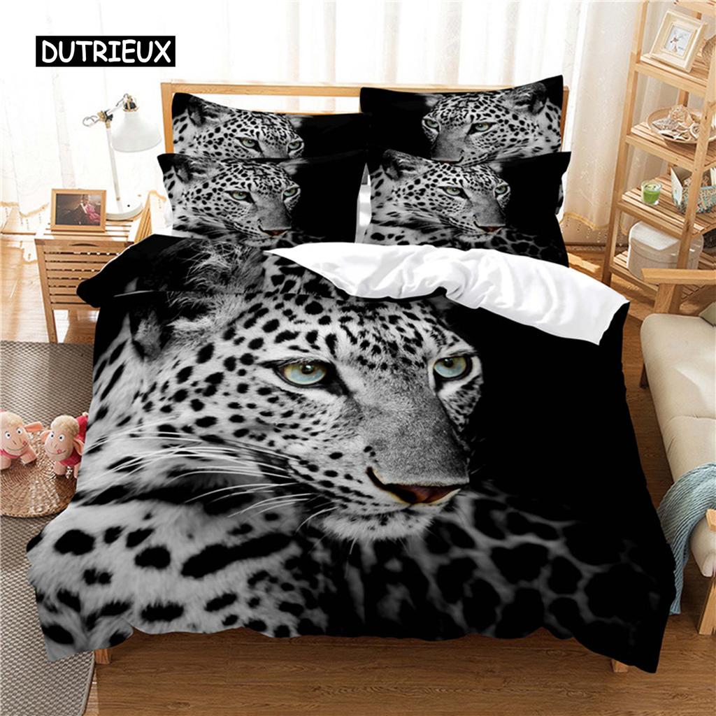 Agile Leopard Bedding Set Duvet Cover Set 3d Bedding Digital Printing Bed Linen Queen Size Bedding Set Fashion Design