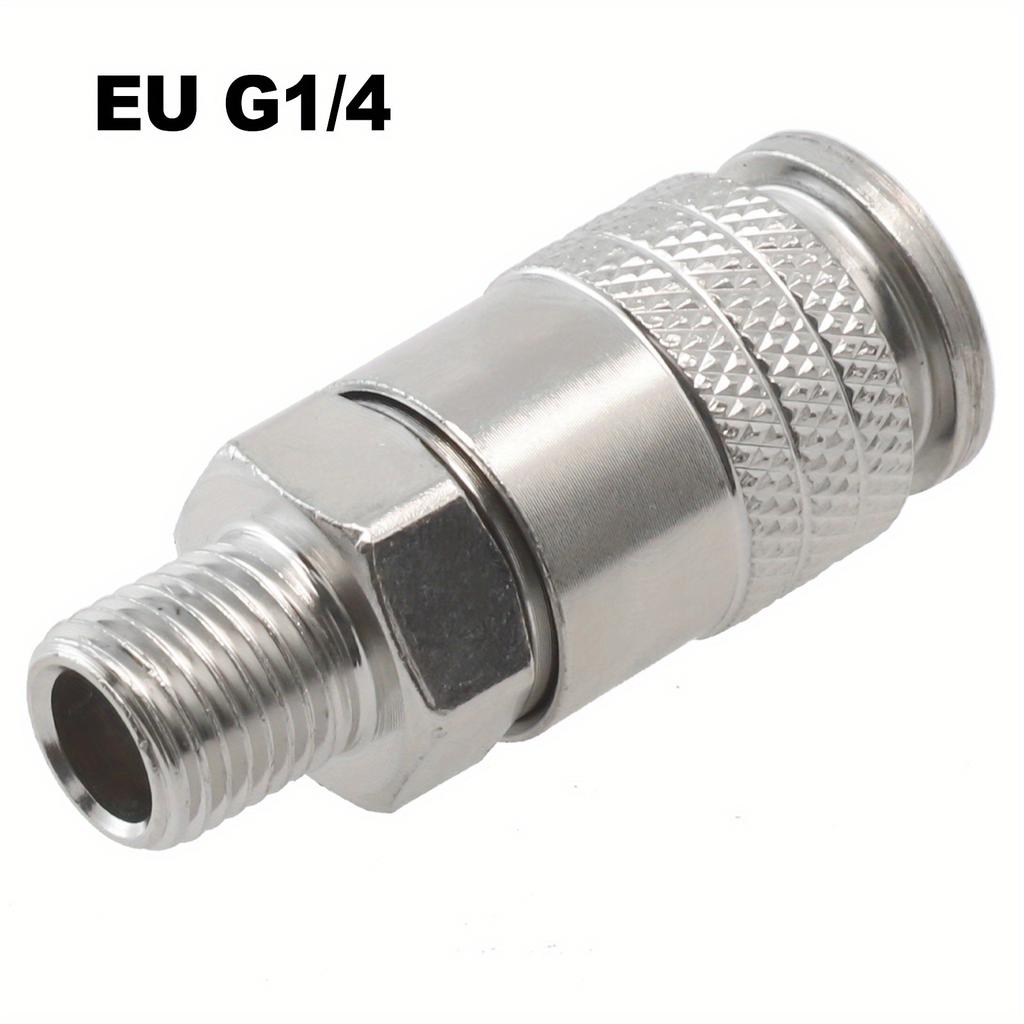 Pneumatic Fitting G1/4 Male Thread EU Standard Quick Connector For Air Compressor 53mm Length Air Compressor Tool Parts