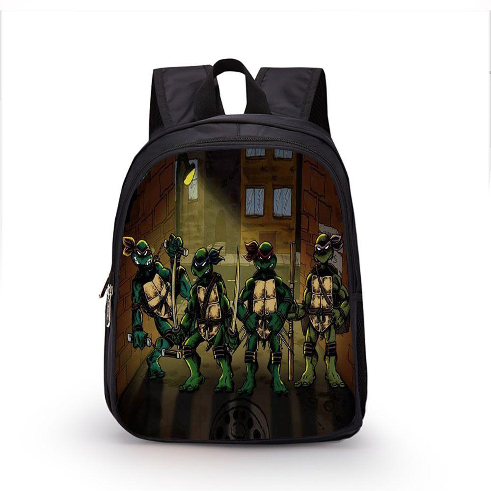 Детский мультяшный водонепроницаемый школьный рюкзак TMNT большой вместимости и с дышащей конструкцией