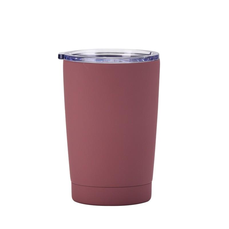 Stainless Steel Vacuum Insulated Travel Mug 350ml With Straw Lid Modern Minimalist Design Office Car Home Outdoor Use