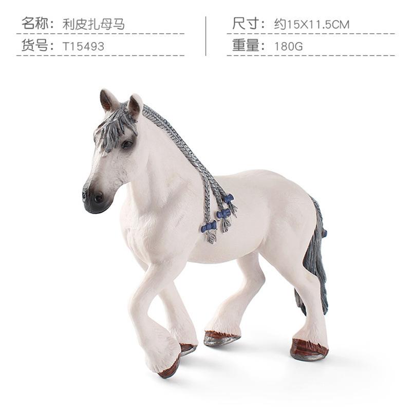 Имитация Модель Животного Андалузская Кобыла Цельная Арабская Кобыла Статичное Украшение Игрушка