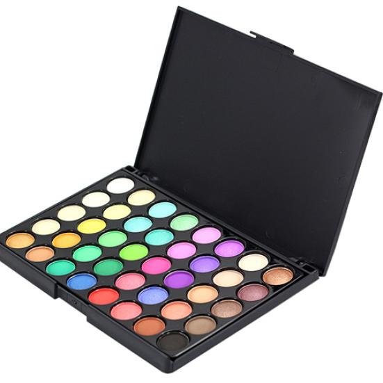 Длительные тени для век 40 цветов Палитра теней для макияжа Набор косметических инструментов