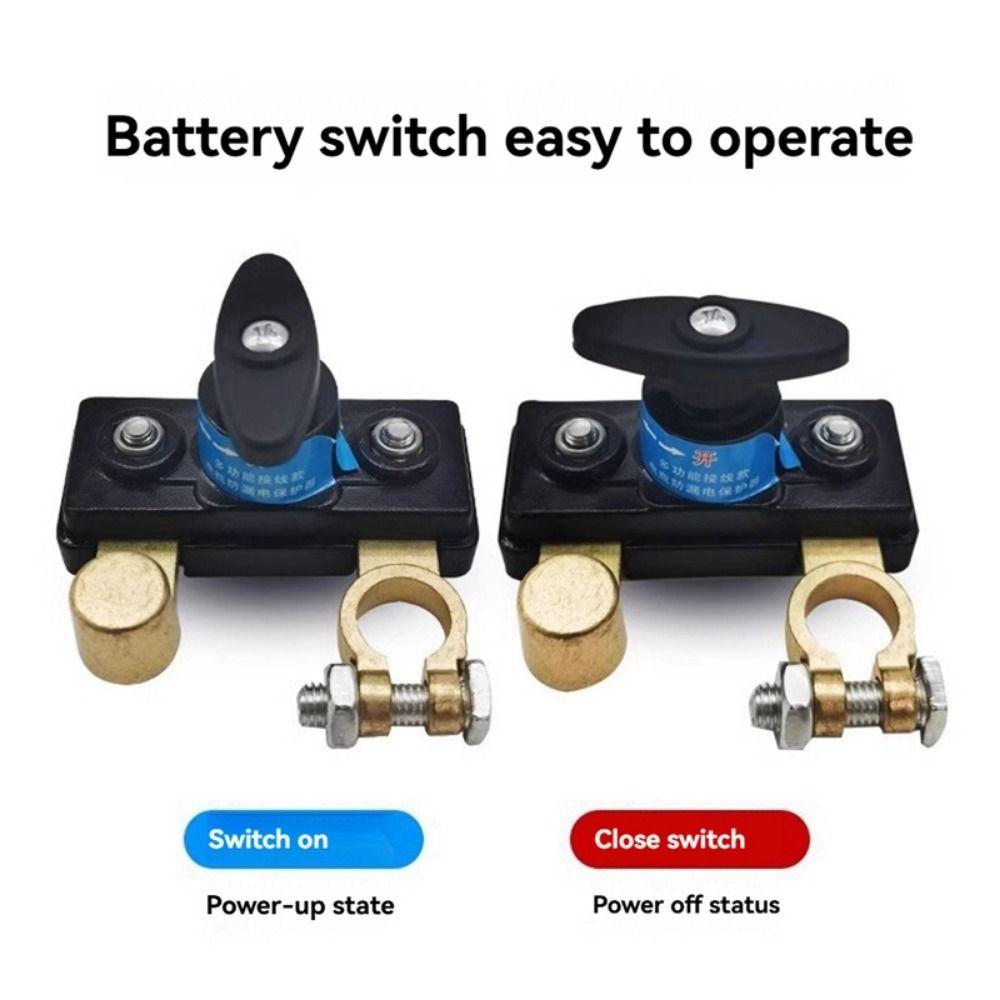 Quick Cut-off Car Battery Cut Off Switch Disconnect Isolator Anti-leakage Switch RV/ATV