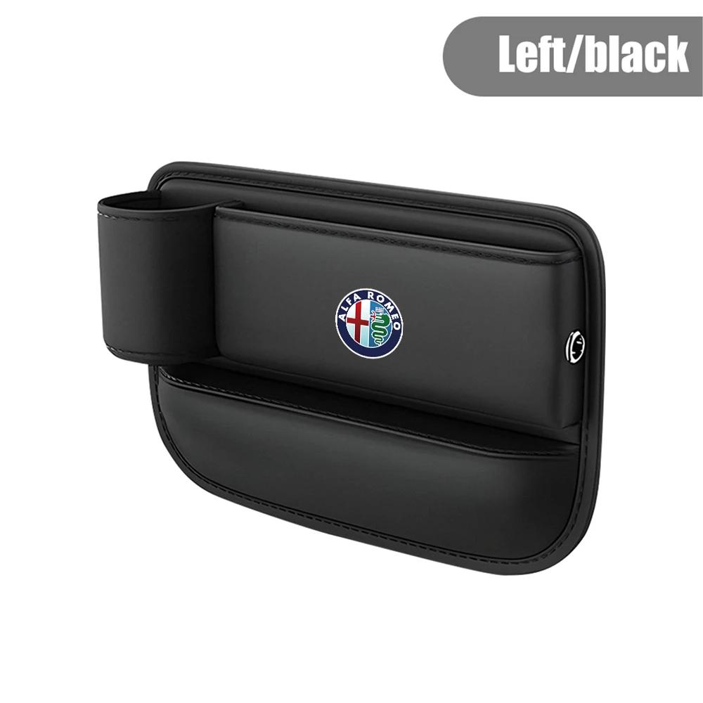 Car Stickers For Alfa Romeo Car Seat Sewn Gap Crevice Slot Storage Box Cup Holder For Alfa Romeo 4C 159 Spider Giulia Giulietta 