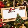 Christmas Tree Money Pendant Wooden Holders for Cash, Holiday Cash Gift Hanging Decoration Holder Ornaments Xmas Tree, Home Party Supplies Year