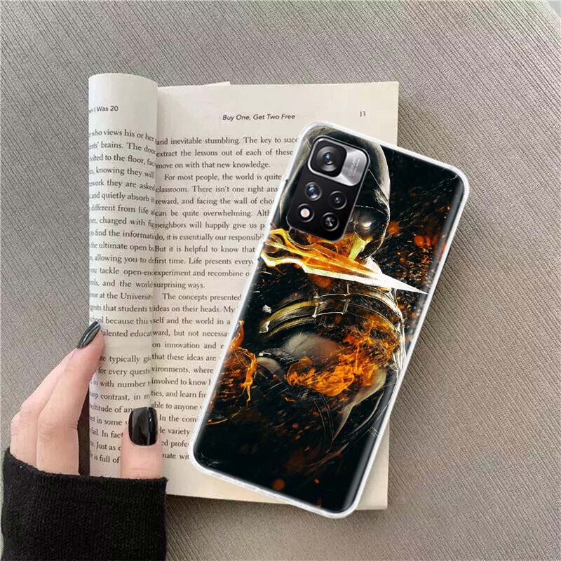 Mortal Kombat Phone Case For Xiaomi Redmi Note 11 12 14 13 Pro Plus 5G 14S 4G 12S 10 10S 11T Pro 11S 11E Coque Fundas TPU