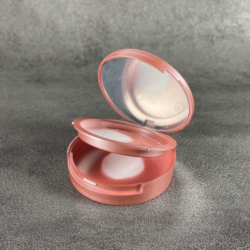 Rouge Box Портативный пустой компактный контейнер для пудры Упаковка для макияжа Высокая легкая пудра Компактная коробка для румян «сделай сам» с зеркалом
