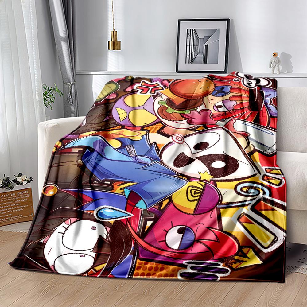 Digital Circus8 Blankets are suitable for living rooms,making them an ideal choice for outdoor travel and gifts.