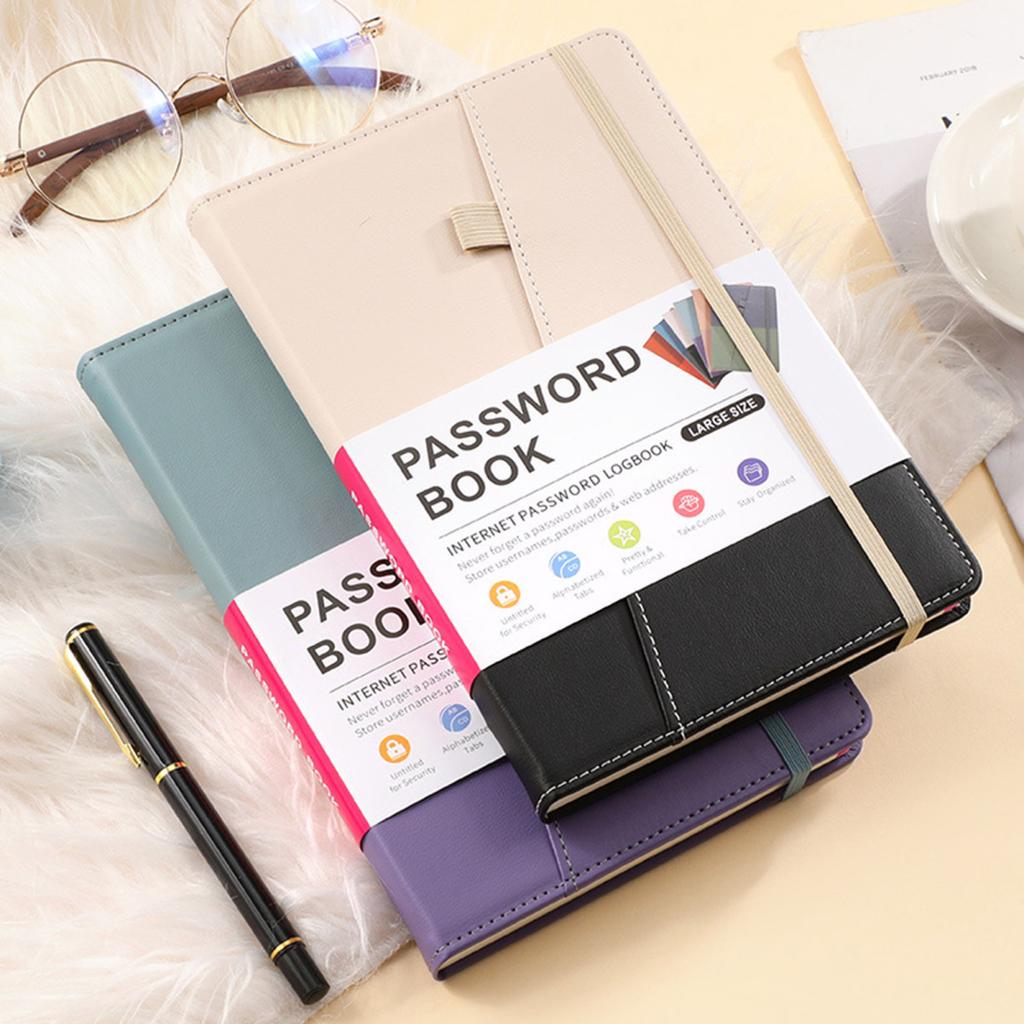 Книга с красочными алфавитными вкладками в твердом переплете. Книга-хранилище паролей для интернет-паролей. Адреса веб-сайтов. Записная книжка для дома.