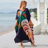 Cotton Long Beach Dress Cover-Ups for Women Pareo De Plage Swimsuit Cover Up Beach Sarongs Swimwear Kaftan Beachwear EMA