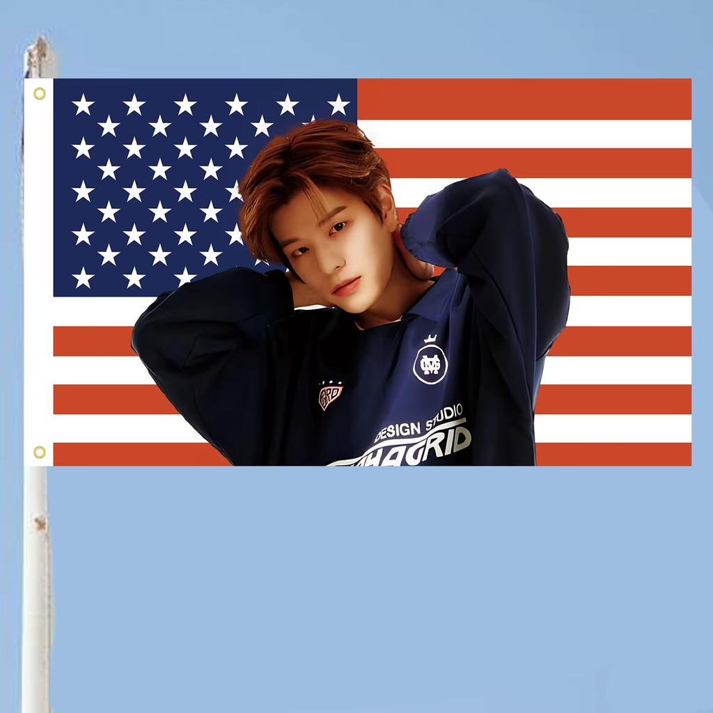 Сонмин Kpop Американский флаг США Баннер Постер Гобелен Эстетичный Декор Стены Комнаты Высококачественные Декорации для Фона Спальни