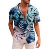 Men's Hawaiian Printed Button Short Sleeve Shirts Men's Casual Fashion Short Sleeve Shirts