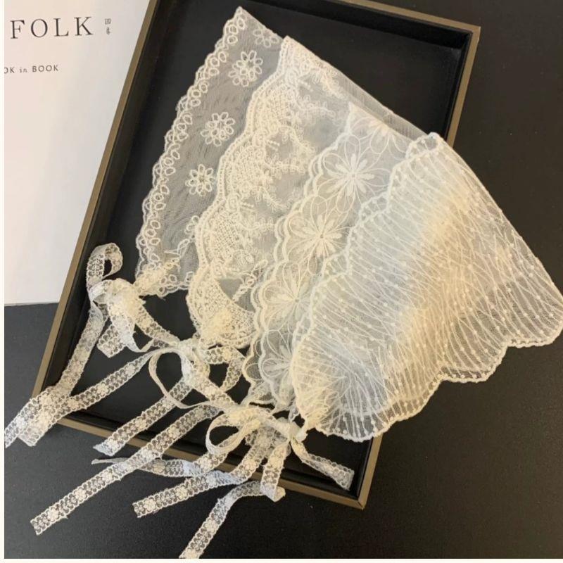 Women's Thin Style Hair Scarf Summer French Style Headscarf Headband Thin Breathable Ribbon Silk Scarf Retro Decoration