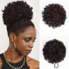 Afro Puff Drawstring Ponytail Extension For Women Short Synthetic Ponytail Clip On Kinky Drawstring Curly Ponytail Bun Hair Accessories