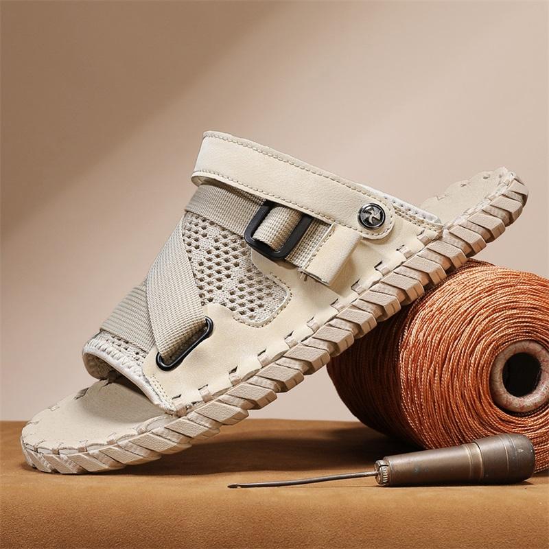 Горячая Распродажа Мягкие Подошвы Европа Америка Удобные Домашние Тапочки Мужская Обувь Для Езды На Работу Пляж Водонепроницаемые Мужские Сандалии