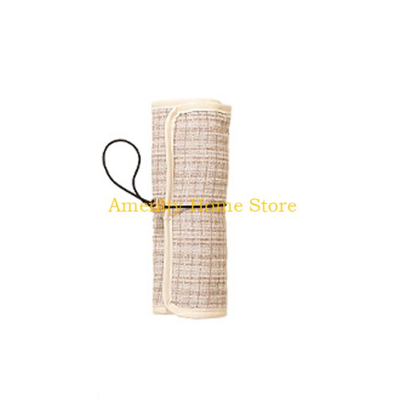 F26C Fashionable Jewelry Travel PVC Lined Compartments Waterproof Polyester Materials Storage Solution For Accessories