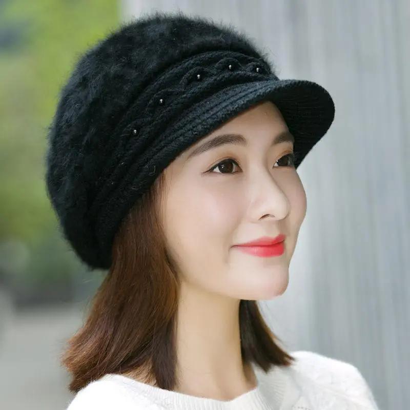 Мягкая хлопковая шапка, модная дикая шапка, ветрозащитная шапка, теплая осенне-зимняя шапка, плотная шапка, женская шапка