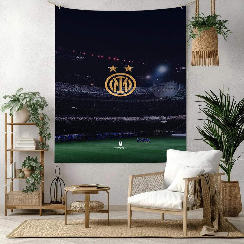 Inter Milan Wall Decor Tapestry Art For Pet Memorial Birthdaywedding Party Backdrop Family Gift