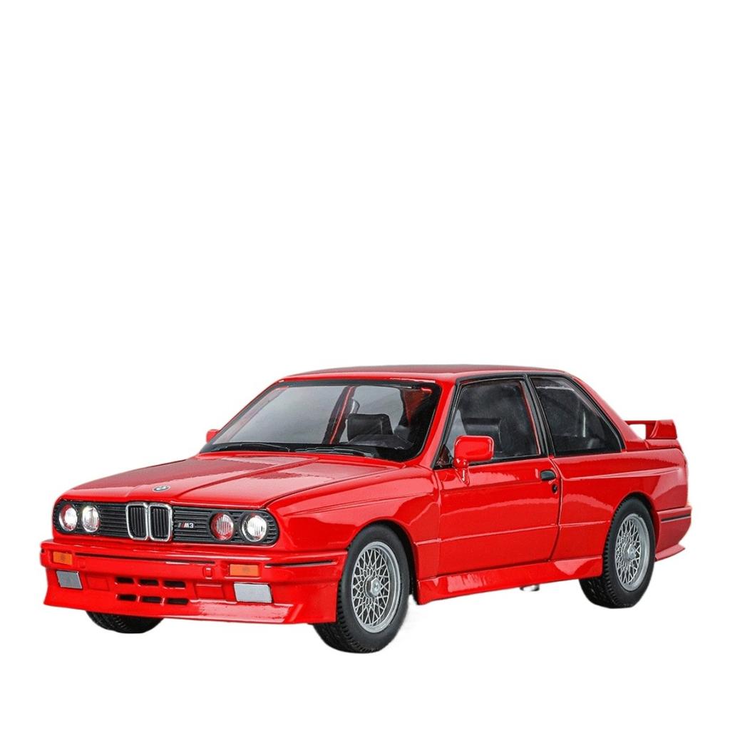 Масштаб 1/24 BMW M3 E30 1988 Суперкар Сплав Модель Гоночный Автомобиль Игрушка Литой Металл Звук и Свет Автомобильные Игрушки для Детей Подарки Транспортное Средство