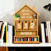 Счетчик книг Деревянный Рустикальный Домашний Дисплей Ручной Отслеживатель Чтения Знак для Чтения Декор Книжной Полки для Полки Стола Дисплей Офиса
