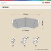 Тормозные колодки BOSCH QuietCast BC0245 для Toyota Land Cruiser и других автомобилей (задний)