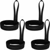 4Pcs Adjustable Design Elastic Wrist Straps Metal Button Elastic Construction Glove Safety Straps Nylon Material