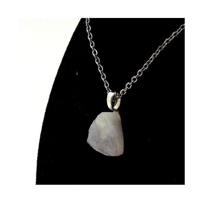 Pierres et Minéraux. Collier Pierre de Lune brut. 14.19 ct. Meetiyagoda, Sri Lanka.