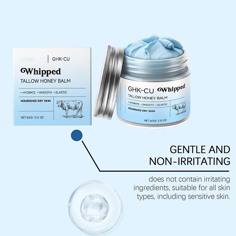GHK-CU Whipped Tallow Honey Balm – 2% Copper Peptide + 5% Niacinamide, For Face & Neck