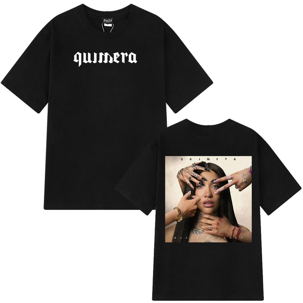 Singer Maria Becerra Quimera Album Fashion Graphics T-shirt Women Oversized T-shirt Casual Cotton Aesthetic Trendy T-shirts
