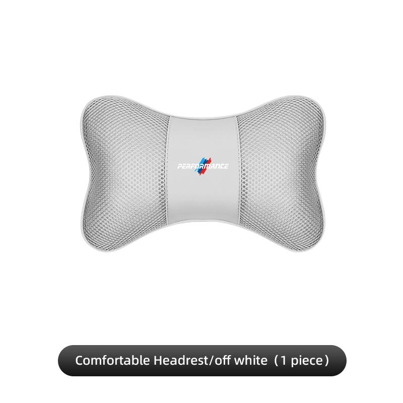 BMW Car Headrest Ice Silk Pillowcase Memory Foam Pillow Auto sticker For E46 E70 E36 F30 50th F40 X2 E87 X7 E91 X3 X1 M F10 E90 KS6