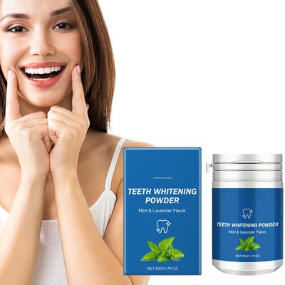 Порошок для чистки зубов Mint Oral Care, свежее дыхание и удаление запаха, чистка зубов и удаление пятен 50 г