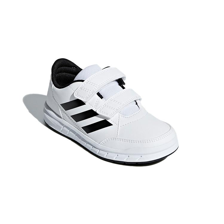 adidas Altasport Дышащие Низкие Детские Кроссовки для Скейтбординга Белый Черный Дети Возрастом 3 7 Лет D96830