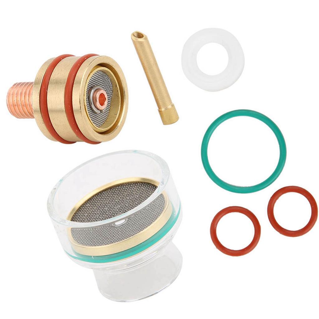 Комплект для TIG-сварки TFM53NCN TIG-горелка Сварочная горелка Стеклянная чашка Цанга для WP9 WP20 2,4 мм