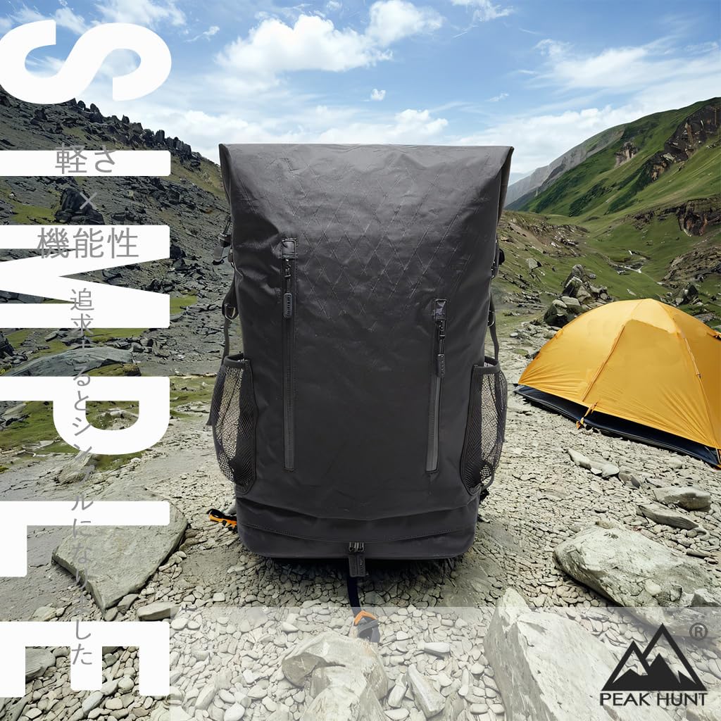 PEAK HUNT 50L Легкий туристический рюкзак X-PAC Мужской Женский Треккинг Путешествия