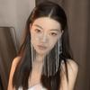 Украшение для волос Маскарадная маска Подвесная серьга Кисточка для уха Занавеска для лица Модная кисточка-вуаль Свадьба