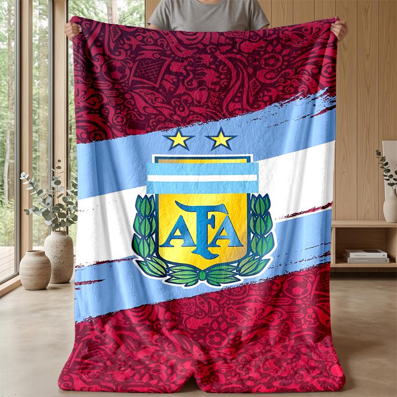 Argentina national football team Theme blanket Soft Flannel Fleece Blanket Warm Lightweight Throw Blanket for Home Sofa Bed