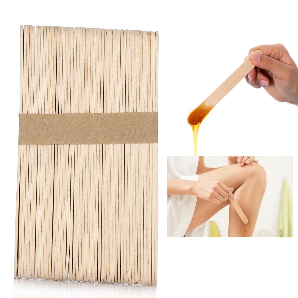 50 шт., деревянный восковой шпатель, депрессор для языка, одноразовая маска для лица, крем для удаления волос, аппликатор